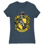 Denim Harry Potter női rövid ujjú póló - Hugrabug Logo