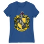 Királykék Harry Potter női rövid ujjú póló - Hugrabug Logo
