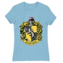 Világoskék Harry Potter női rövid ujjú póló - Hugrabug Logo