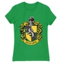 Zöld Harry Potter női rövid ujjú póló - Hugrabug Logo