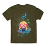 Khaki Harry Potter férfi rövid ujjú póló - Luna Lovegood Watercolor