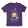Sötétlila Harry Potter férfi rövid ujjú póló - Luna Lovegood Watercolor