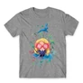 Sportszürke Harry Potter férfi rövid ujjú póló - Luna Lovegood Watercolor