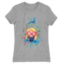 Sportszürke Harry Potter női rövid ujjú póló - Luna Lovegood Watercolor