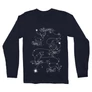 Sötétkék Harry Potter férfi hosszú ujjú póló - Marauders constellation