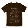 Barna Harry Potter férfi rövid ujjú póló - Marauders constellation
