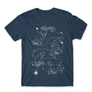 Denim Harry Potter férfi rövid ujjú póló - Marauders constellation