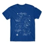 Királykék Harry Potter férfi rövid ujjú póló - Marauders constellation