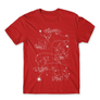 Kép 8/14 - Piros Harry Potter férfi rövid ujjú póló - Marauders constellation