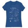 Királykék Harry Potter női rövid ujjú póló - Marauders constellation