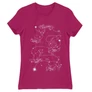 Pink Harry Potter női rövid ujjú póló - Marauders constellation