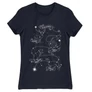 Sötétkék Harry Potter női rövid ujjú póló - Marauders constellation