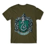 Khaki Harry Potter férfi rövid ujjú póló - Mardekar Logo