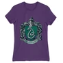 Sötétlila Harry Potter női rövid ujjú póló - Mardekar Logo