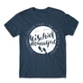 Denim Harry Potter férfi rövid ujjú póló - Mischief Managed Logo