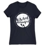 Sötétkék Harry Potter női rövid ujjú póló - Mischief Managed Logo