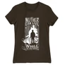 Barna Harry Potter női rövid ujjú póló - Neither can live