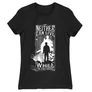 Fekete Harry Potter női rövid ujjú póló - Neither can live