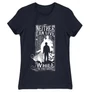 Sötétkék Harry Potter női rövid ujjú póló - Neither can live