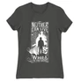 Sötétszürke Harry Potter női rövid ujjú póló - Neither can live