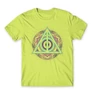 Almazöld Harry Potter férfi rövid ujjú póló - Neon Deathly Hallows