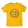 Sárga Harry Potter férfi rövid ujjú póló - Neon Deathly Hallows