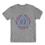 Sportszürke Harry Potter férfi rövid ujjú póló - Neon Deathly Hallows