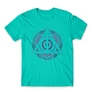Türkiz Harry Potter férfi rövid ujjú póló - Neon Deathly Hallows