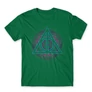 Zöld Harry Potter férfi rövid ujjú póló - Neon Deathly Hallows