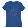 Királykék Harry Potter női rövid ujjú póló - Neon Deathly Hallows