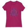 Pink Harry Potter női rövid ujjú póló - Neon Deathly Hallows