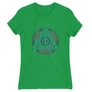 Zöld Harry Potter női rövid ujjú póló - Neon Deathly Hallows