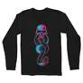 Fekete Harry Potter férfi hosszú ujjú póló - Neon Death Eater Symbol