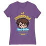 Világoslila Harry Potter női rövid ujjú póló - No. 1 Undesirable
