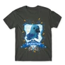 Sötétszürke Harry Potter férfi rövid ujjú póló - Ravenclaw Watercolor