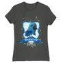 Sötétszürke Harry Potter női rövid ujjú póló - Ravenclaw Watercolor