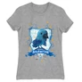 Sportszürke Harry Potter női rövid ujjú póló - Ravenclaw Watercolor