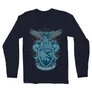Sötétkék Harry Potter férfi hosszú ujjú póló - Ravenclaw