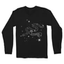 Fekete Harry Potter férfi hosszú ujjú póló - Slytherin Constellation