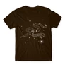 Barna Harry Potter férfi rövid ujjú póló - Slytherin Constellation
