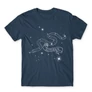 Denim Harry Potter férfi rövid ujjú póló - Slytherin Constellation