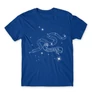 Királykék Harry Potter férfi rövid ujjú póló - Slytherin Constellation