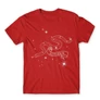 Piros Harry Potter férfi rövid ujjú póló - Slytherin Constellation