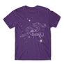 Sötétlila Harry Potter férfi rövid ujjú póló - Slytherin Constellation