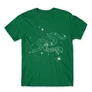 Zöld Harry Potter férfi rövid ujjú póló - Slytherin Constellation