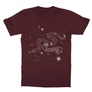 Bordó Harry Potter gyerek rövid ujjú póló - Slytherin Constellation