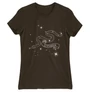 Barna Harry Potter női rövid ujjú póló - Slytherin Constellation