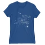 Királykék Harry Potter női rövid ujjú póló - Slytherin Constellation