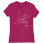 Pink Harry Potter női rövid ujjú póló - Slytherin Constellation