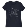 Sötétkék Harry Potter női rövid ujjú póló - Slytherin Constellation